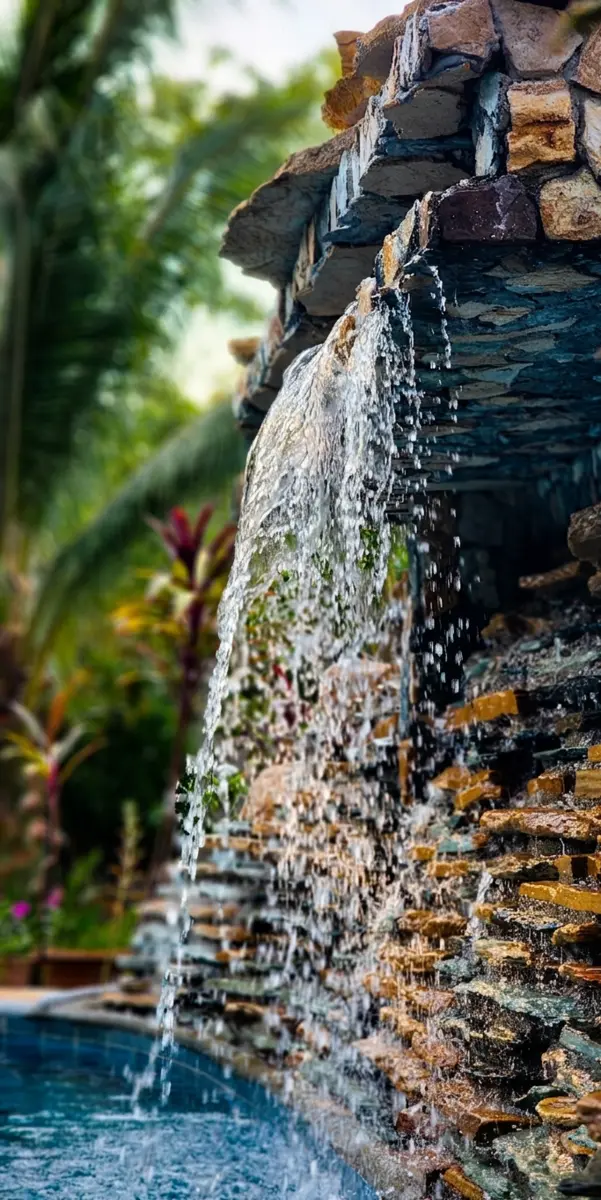Garden waterfall
